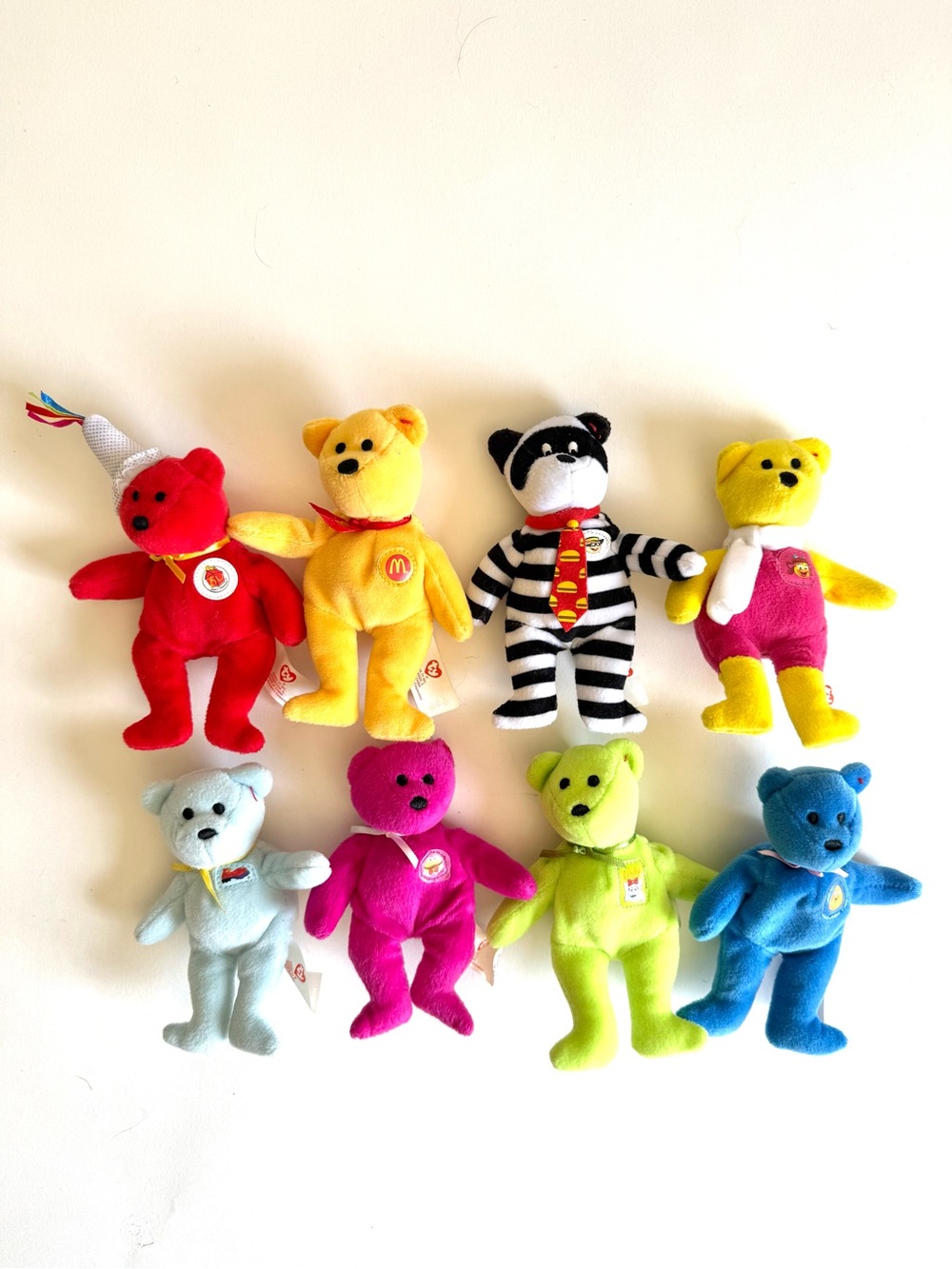 McDonald’s 2004 Happy Meal 25th Anniversary Ty Teenie Beanie Babies Lot of 8 VTG